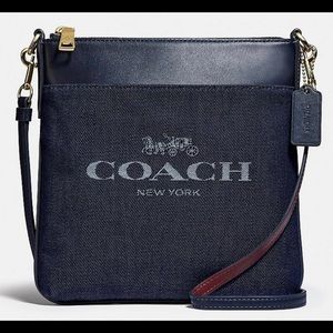 COACH Kitt Denim Jacquard crossbody